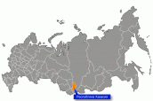 Республика Хакасия на карте России