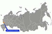 Белгородская область на карте России