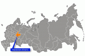 Кировская область на карте России