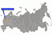 Московская область на карте России
