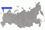 Псковская область на карте России