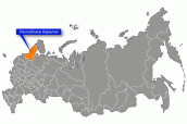Республика Карелия на карте России